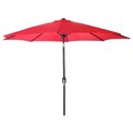 Jordan Manufacturing Jordan Manufacturing US904L-RED 9 in. Red Steel Market Umbrella - Red US904L-RED